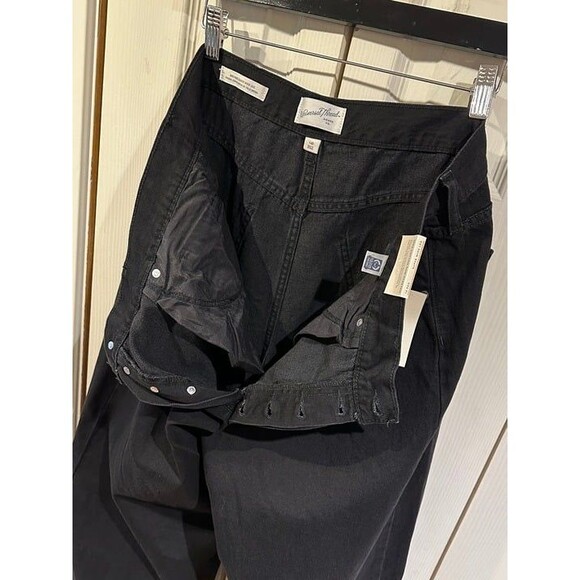 NWT Universal Thread Black Mid Rise Super Wide Leg Jeans Rigid Nonstretch 14 - Picture 10 of 11